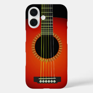 Funda iPhone 16 Textura de fondo de guitarra