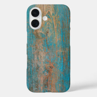 Funda iPhone 16 Textura de madera de pinturas de pintura de color