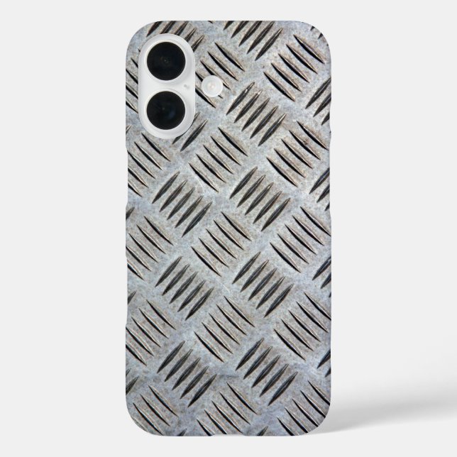 Funda iPhone 16 Textura de placa metalizado (Reverso )