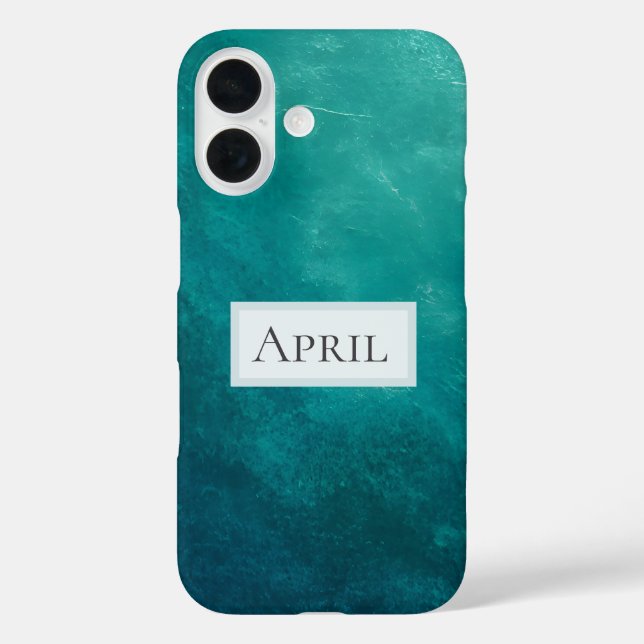 Funda iPhone 16 Textura Ombre Verde Teal Oscuro (Reverso )