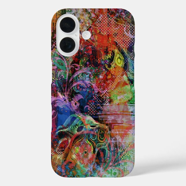 Funda iPhone 16 Texturas multicolor (Reverso )