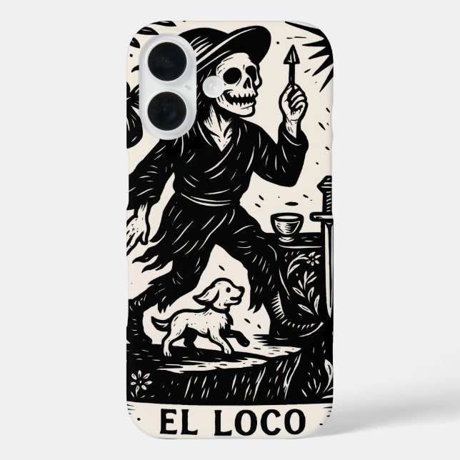 Funda iPhone 16 The Fool Tarot Card Art Print (Reverso )