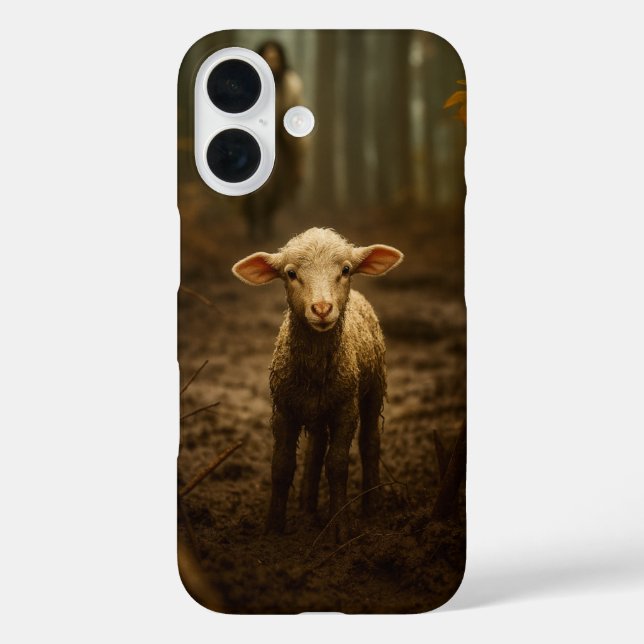 Funda iPhone 16 The Good Shepherd and the Lost Lamb – Jesus & Lamb (Reverso )