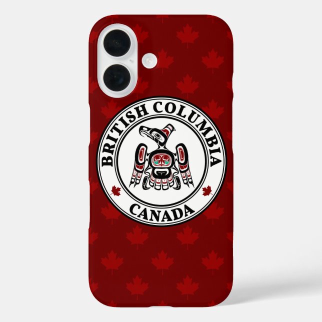 Funda iPhone 16 Thunderbird nativo americano de raza negra Kaigani (Reverso )