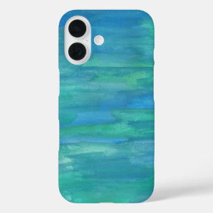 Funda iPhone 16 Tierra Madre Abstracto en Azul