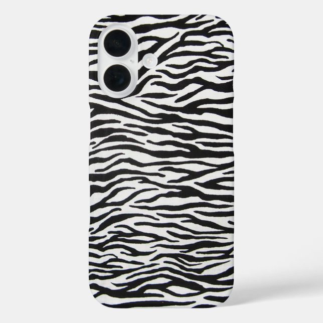 Funda iPhone 16 Tiger Zebra Stripes (Reverso )