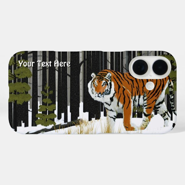 Funda iPhone 16 Tigre amur (siberiano) (Reverso (Horizontal))