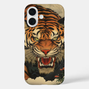 Funda iPhone 16 Tigre Asiático Tradicional