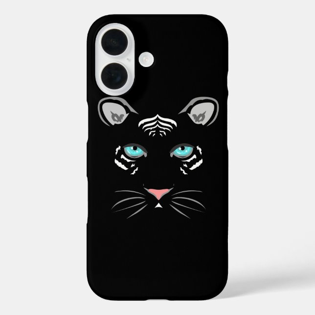 Funda iPhone 16 Tigre blanco (Reverso )