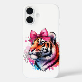 Funda iPhone 16 Tigre con estuche para teléfono de vaca