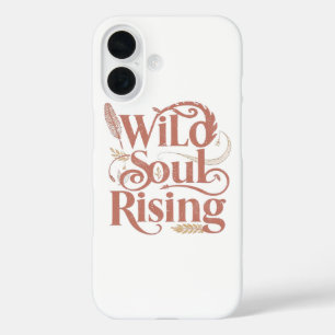 Funda iPhone 16 Tipografía Alma Salvaje Espiritual Ascendiendo