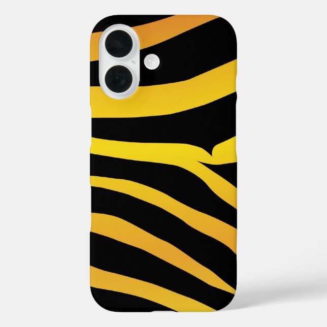 Funda iPhone 16 Tiras de tigre (Reverso )