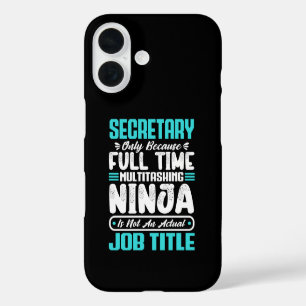 Funda iPhone 16 Título de profesión de secretario empleado habilid