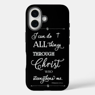 Funda iPhone 16 Todas las cosas por medio de Cristo - Filipenses 4