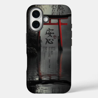 Funda iPhone 16 Torii Tranquilidad: Paz Mental en la Reflexión