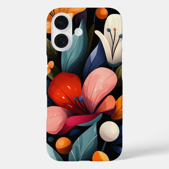 Funda iPhone 16 Tormenta Petal quemada (Reverso )