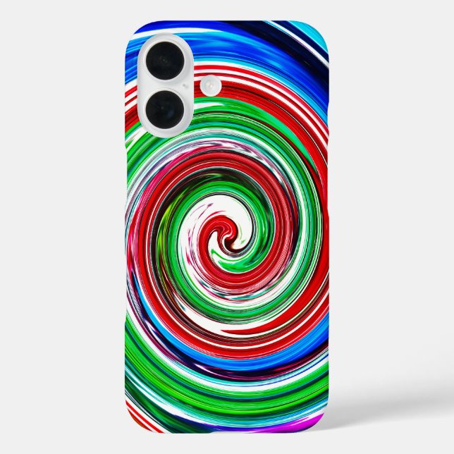 Funda iPhone 16 tornado colorido (Reverso )