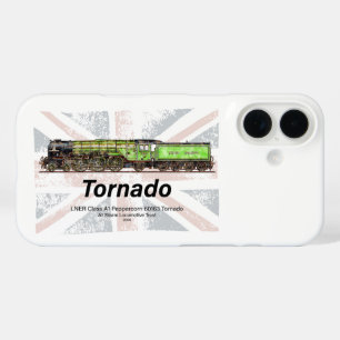 Funda iPhone 16 Tornado Vintage Steam Train English Locomotive