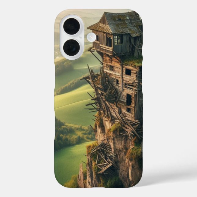 Funda iPhone 16 Torre de madera (Reverso )