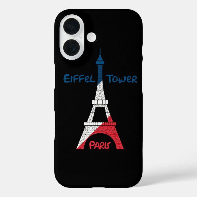 Funda iPhone 16 Torre Eiffel (Reverso )