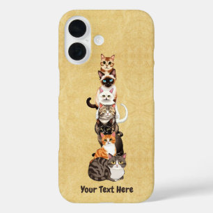 Funda iPhone 16 Torre felina del pilar del gato