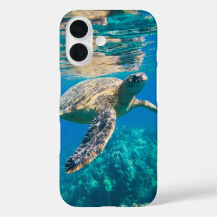 Funda iPhone 16 Tortuga marina nadadora