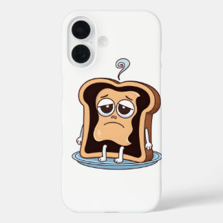 Funda iPhone 16 Tostada quemada con crisis existencial