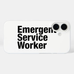 Funda iPhone 16 Trabajador de Servicio Emergente