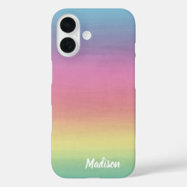 Funda iPhone 16 Tranquilidad acuarela | Personalizado