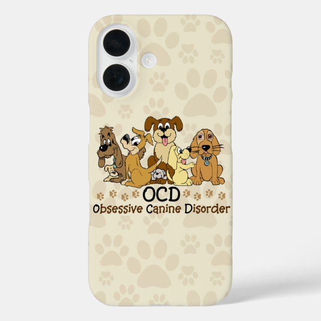 Funda iPhone 16 Trastorno Obsesivo Canino TOC (Reverso )