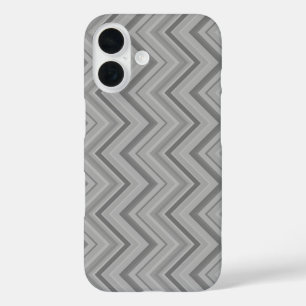 Funda iPhone 16 Trazos grises zigzag