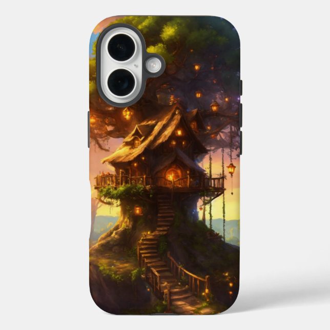 Funda iPhone 16 Treehouse Dreams - Cubierta de estuche para iPhone (Reverso )