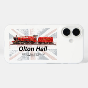 Funda iPhone 16 Tren de vapor vintage Olton Hall locomotora ingles