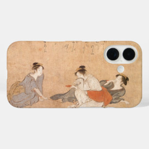 Funda iPhone 16 Tres mujeres borrachas Arte japonés Torii Kiyonaga