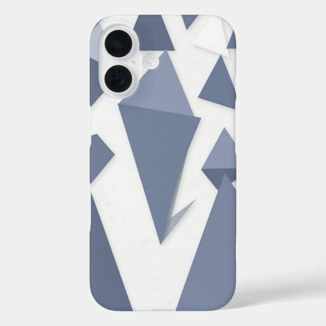 Funda iPhone 16 Triángulos coloridos (Reverso )