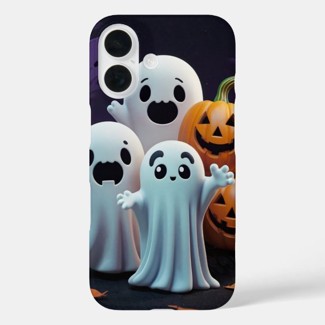 Funda iPhone 16 Trío de fantasmas íntimos (Reverso )