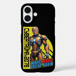Funda iPhone 16 Trump 2076 | Campaña Presidencial Marciana