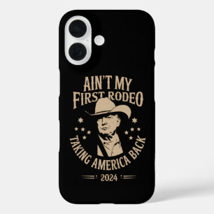Funda iPhone 16 Trump no es mi primer Rodeo-Joven Americano