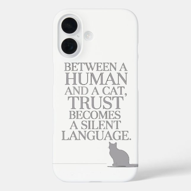 Funda iPhone 16 Tu amigo felino (Reverso )