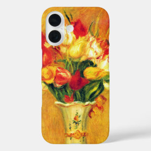 Funda iPhone 16 Tulipanes de Pierre Renoir, Arte Impresionista Vin