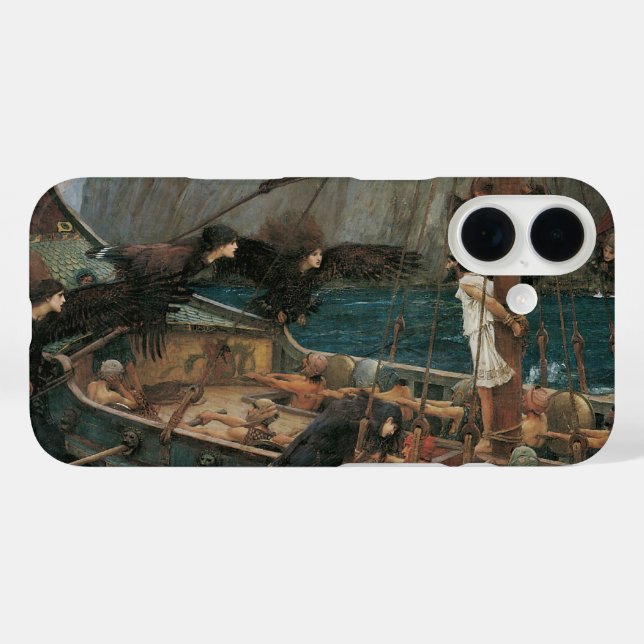 Funda iPhone 16 Ulises y las sirenas de John William Waterhouse (Reverso (Horizontal))