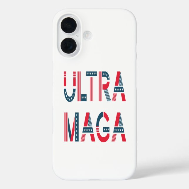 Funda iPhone 16 Ultra MAGA Trump Patriótico Republicano Conservado (Reverso )