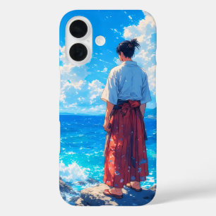 Funda iPhone 16 Umibe no Seijaku – Serenidad en la Costa