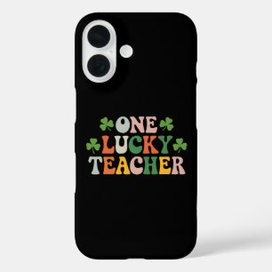 Funda iPhone 16 Un profesor afortunado enseñando el Día de San Pat