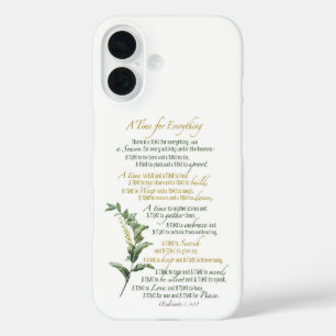 Funda iPhone 16 Un tiempo para todo - Ecclesiastés 3: 1-8