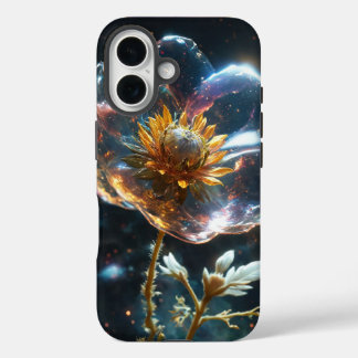 Funda iPhone 16 Una flor espacial