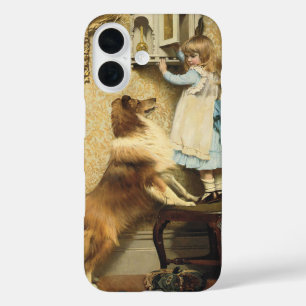 Funda iPhone 16 Una niña pequeña y su corbata por Burton Barber