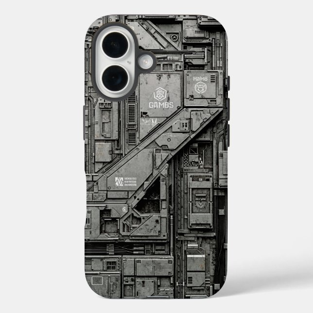 Funda iPhone 16 UNIDAD-77 #028: Panel de Conducto Neural GLMBS (Reverso )