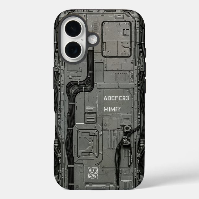 Funda iPhone 16 UNIDAD-77 #036: Pasarela Neural ABCFE93 (Reverso )
