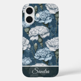 Funda iPhone 16 Unique Wedding Gift Carnation Floral Custom